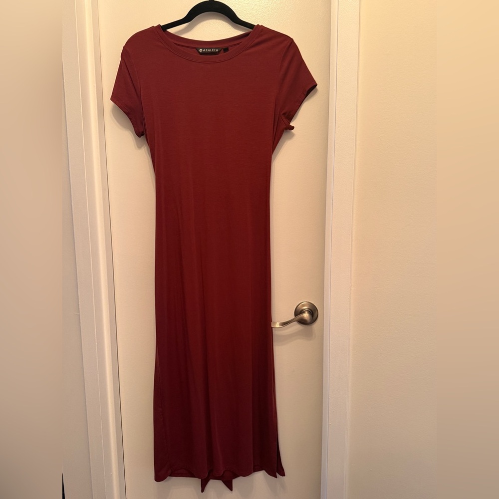 Athleta Burgundy Maxi Dress